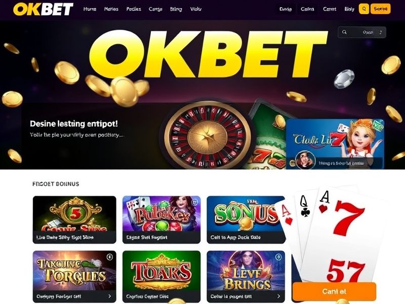 Discover OkBet Casino.com – a premier online casino platform offering real-money slots, live dealers, and exclusive promotions like welcome bonuses and free spins. Play anytime on desktop or mobile with secure, multi-language support.